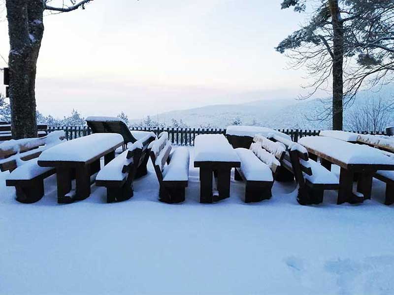 Schnee für einen Tag.