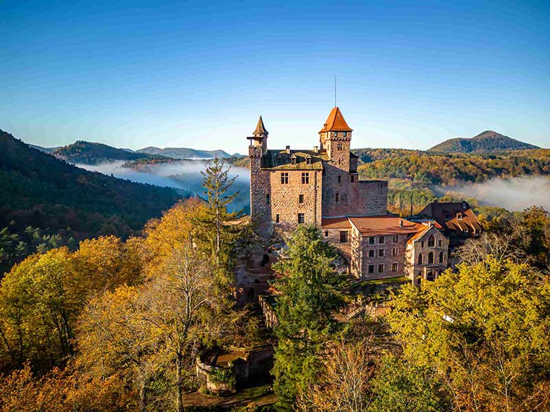 Am 16. November Ziel der Jungen Familien: Burg Berwartstein. Foto: CC-BY
Pfalz Touristik, Heimatlichter GmbH