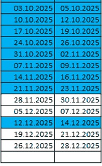 Basecamp Belegungsplan