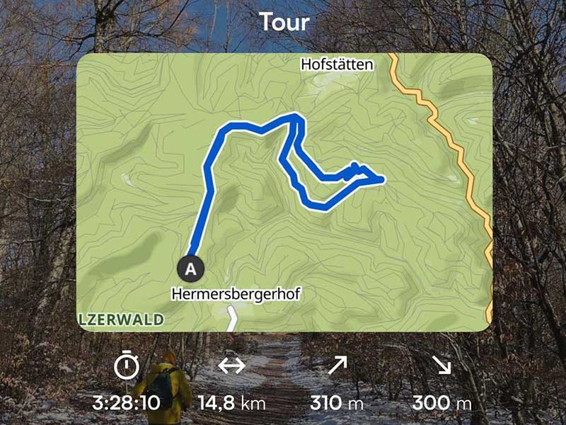 Die Route. (Foto: W. Walther)